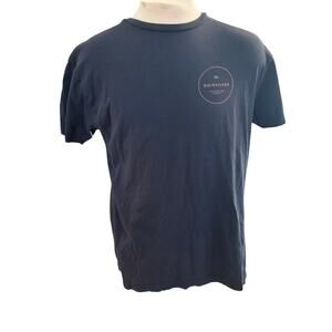 QUICKSILVER BLACK AND BROWN SURF T SHIRT MENS LARGE